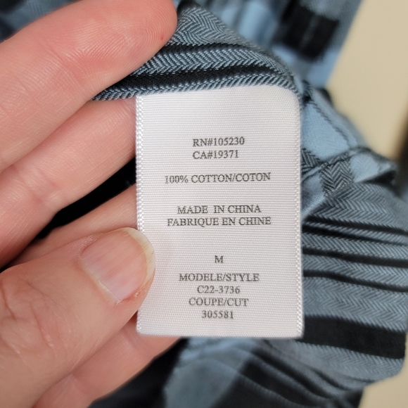 Joie Black/Blue Plaid Button Down Shirt Dress size M - Picture 6 of 8